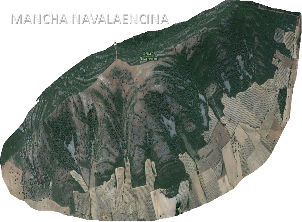 Plano de la mancha de Navalaencina